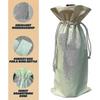 (12-pack)natural Cotton Canvas Wine Bottle Gift Bags With Drawstring Closure Reusable Wine Bags For Gifts - chuan