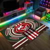 Kenworth Design Crystal Velvet Carpet Cozy Non?Slip Printed Rug For Bedroom Living Room Entrance