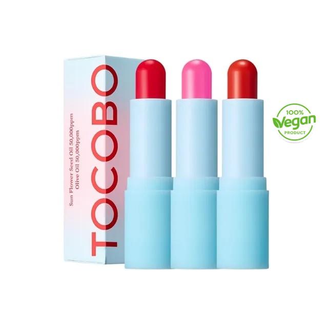 

Tocobo Glass Тональный бальзам для губ 3 цвета 3,5г 011 Flush Cherry