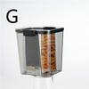 Transparent Square Sealed Fresh-keeping Box Japanese Style Kitchen Grain Storage Tank for Snacks and Dried Fruits