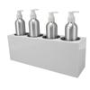 Massage Oil Heater Constant Temp Control Quick Heating 4 Hole Lotion Warmer with 4pcs Aluminum Bottles