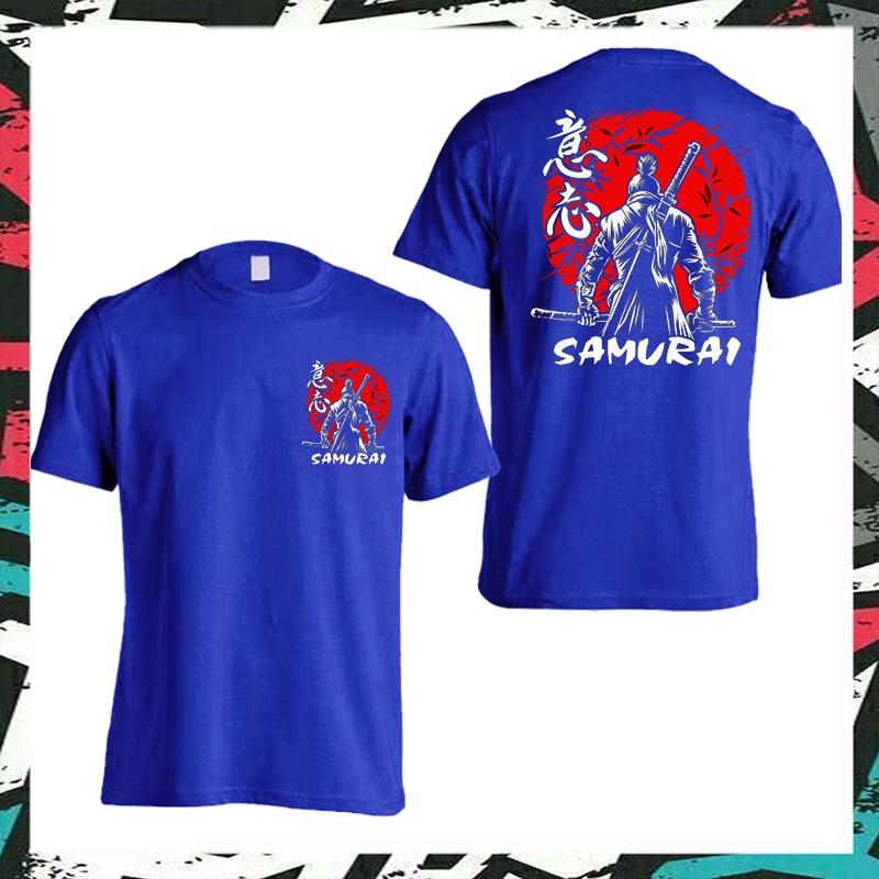 JAPONIA SAMURAI 1 Tricou de Bumbac Tricou Tricou Streetwear Bărbați Femei Unisex Baju Lelaki Wanita Perempuan