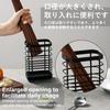 Toski Chopstick Holder, Cutlery Stand, 18/8 Stainless Steel, Kitchen Tool Stand, Chopstick Holder, Dish Drainer, Spoon Holder, Black