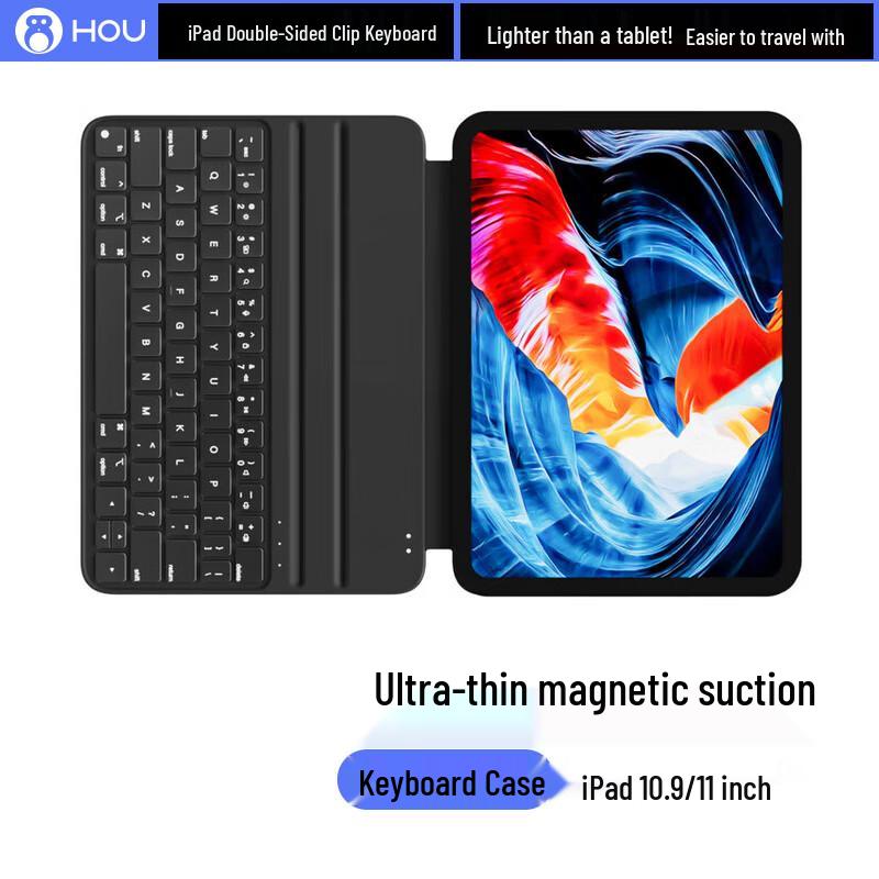

Houhou Ultra-thin Magnetic Keyboard Case for iPad iPad 10th/11th Gen (A16) 10.9/11-inch