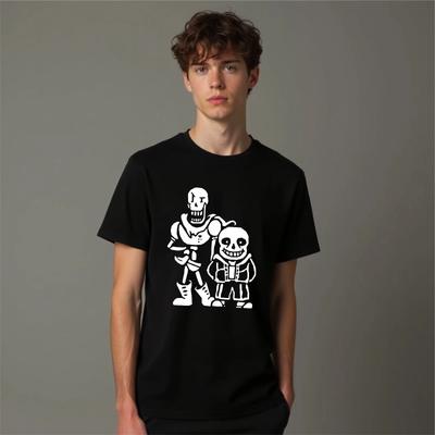 Undertale Sans Papyrus T-Shirt Videospiel-Liebhaber Inspiriertes Oberteil Herren Geschenk T-Shirt