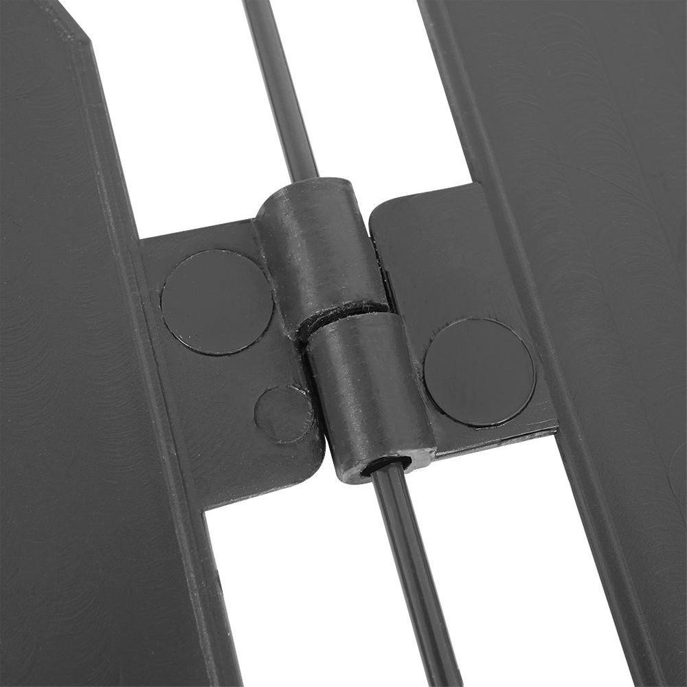 10x Plastic Garden Fence Gray Border Palisade Edging Lawn 2m