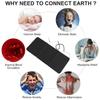 Ground Mat Anxiety Relief Mouse Pad Foot Pad Breathable Eliminate Static PU Grounding Earthing Pad with Cable 30x68cm