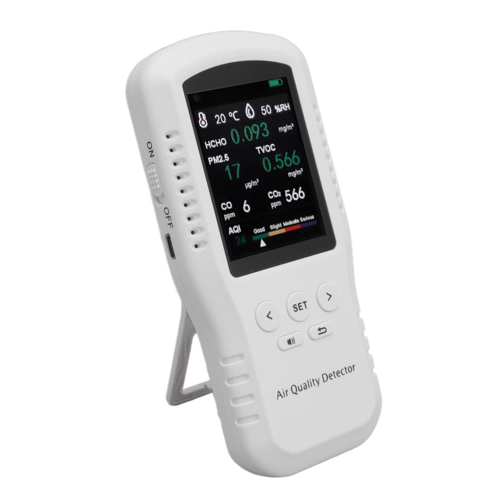 USB Luftqualitätsmessgerät Hohe Genauigkeit mit 3,2-Zoll-LCD PM2.5 Formaldehyd-Detektor Messgerät für Neues Haus