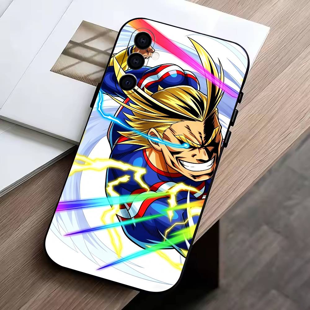 Toshinori Yagi All Might MHA Phone Case For Samsung Galaxy A73,A72,A71,A70,A53,A52,A51,Others Soft Black Cover