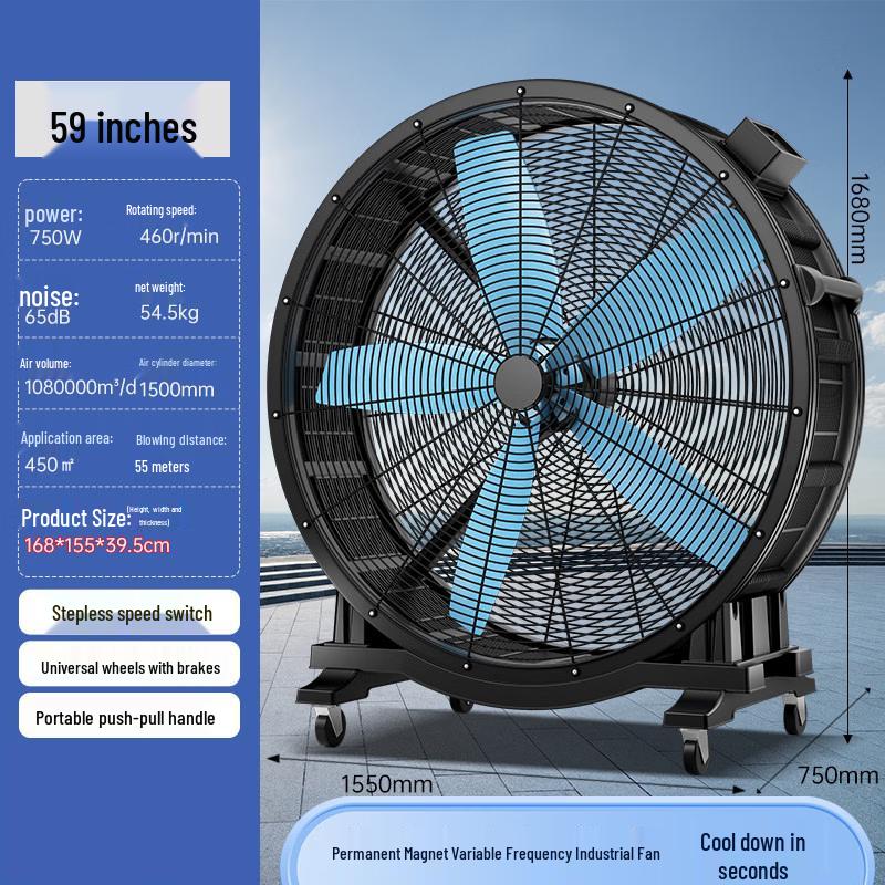 Industrial Permanent Magnet Workshop Fan