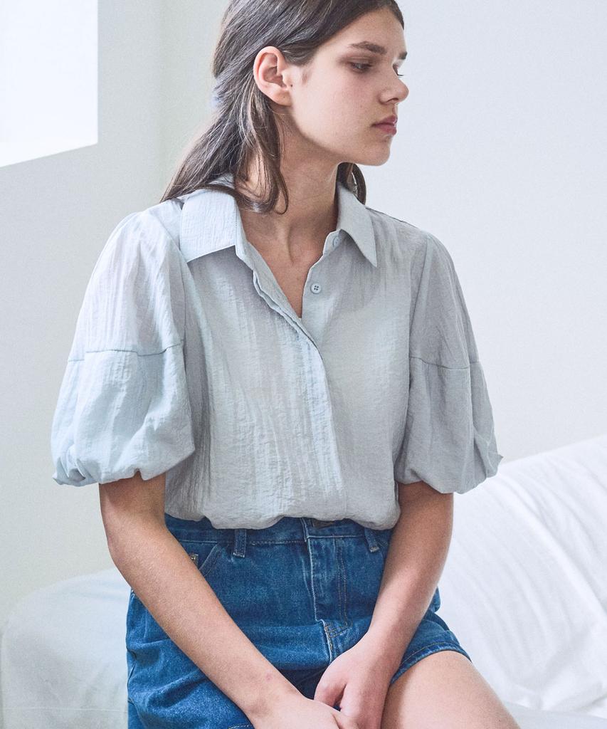 SLOWLOLLI Roen Volume Puff Blouse_2 Colors