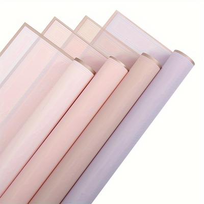 20 Blatt Größe 22,8 x 22,8 Zoll Halbtransparent Goldkante Blumeneinwickelpapier Plastik-Einwickelpapier Blumenverpackung DIY Handwerksbedarf