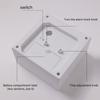 Modern Minimalists Alarm Clock with Builts In Nightlight and Quiet Movement for Home Decors Battery Operated Table Clock