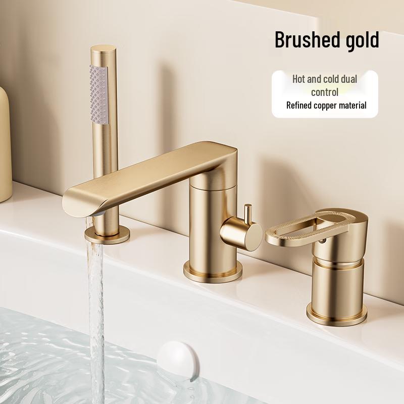 TLXT Deck-Mounted Rotatable Bathtub Mixer Faucet