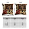 African Fabric Art Pillowcase Printing Polyester Cushion Cover Decorative Ancient Pillow Case Cover Seat Zipper 40X40cm