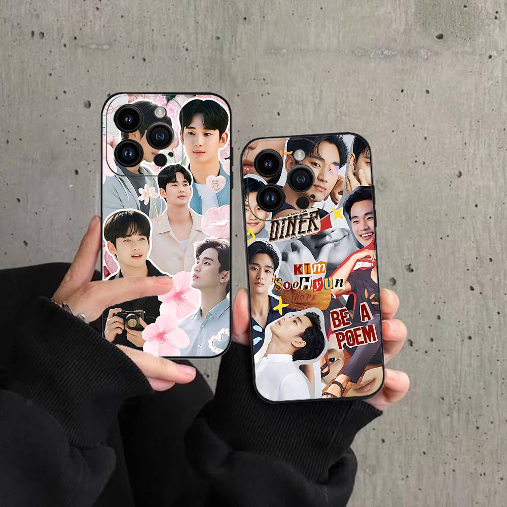 Actor K-Kim Soo H-Hyun Phone Case Phone Case For Iphone 17 16 15 11 13 14 Pro Max X Xr Xs Max 12mini Black Shell Cover Case