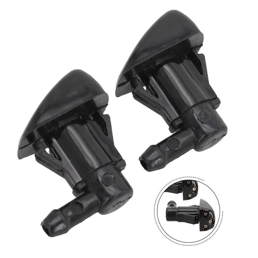 2Pcs Car Windscreen Washer Windshield Wiper Jet Spray Nozzle  Dual Holes Windshield Washer Nozzle For Hyundai For Tucson
