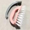 Multi-functional Household Scrubber: Hard Bristle Brush with Handle for Bathroom, Floor, and Shoe Cleaning