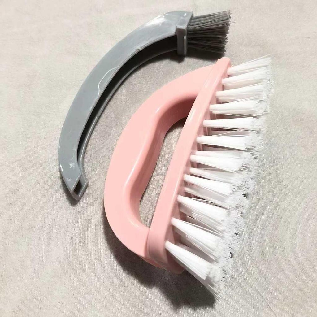 Multi-functional Household Scrubber: Hard Bristle Brush with Handle for Bathroom, Floor, and Shoe Cleaning