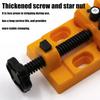 Quick-Release Mini Bench Vise 8-Hole Universal Table Clamp DIY Jewelry Carving Tool for Woodworking Grinding Small Workpieces