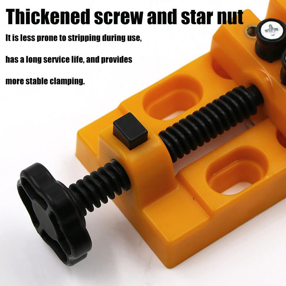 Quick-Release Mini Bench Vise 8-Hole Universal Table Clamp DIY Jewelry Carving Tool for Woodworking Grinding Small Workpieces