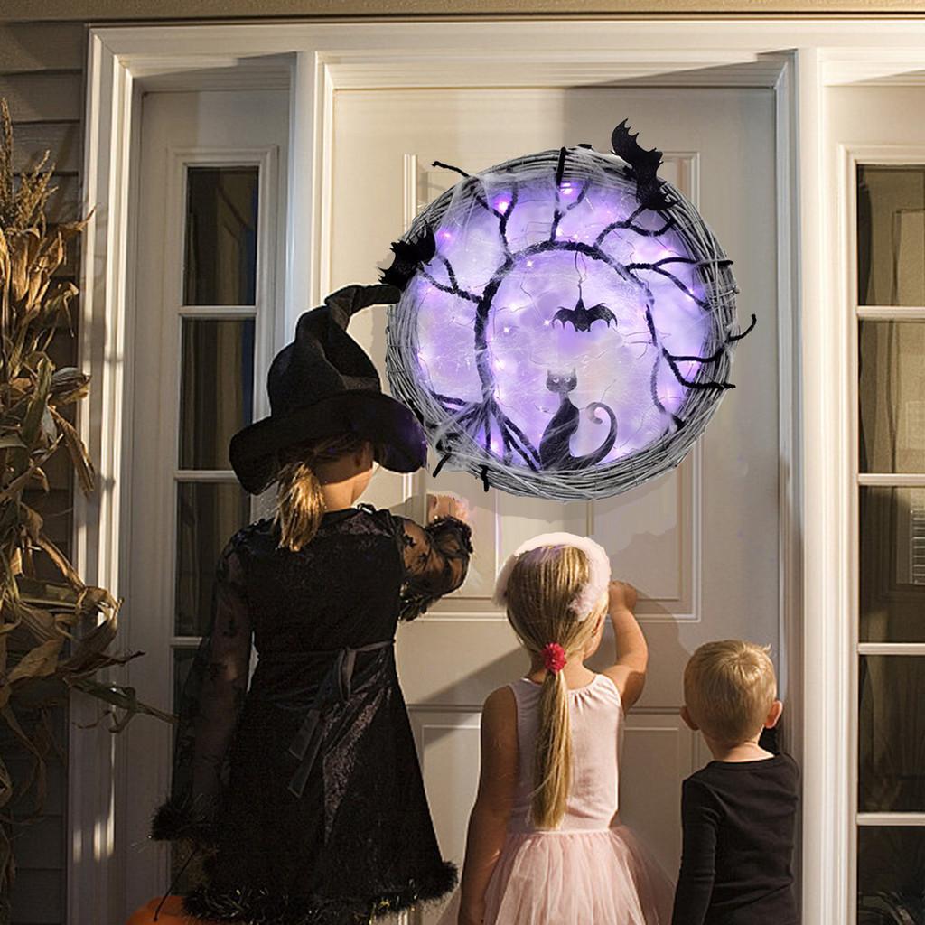 Halloween Garland Flower Decoration Front Door Home Furnishing Party Wreath