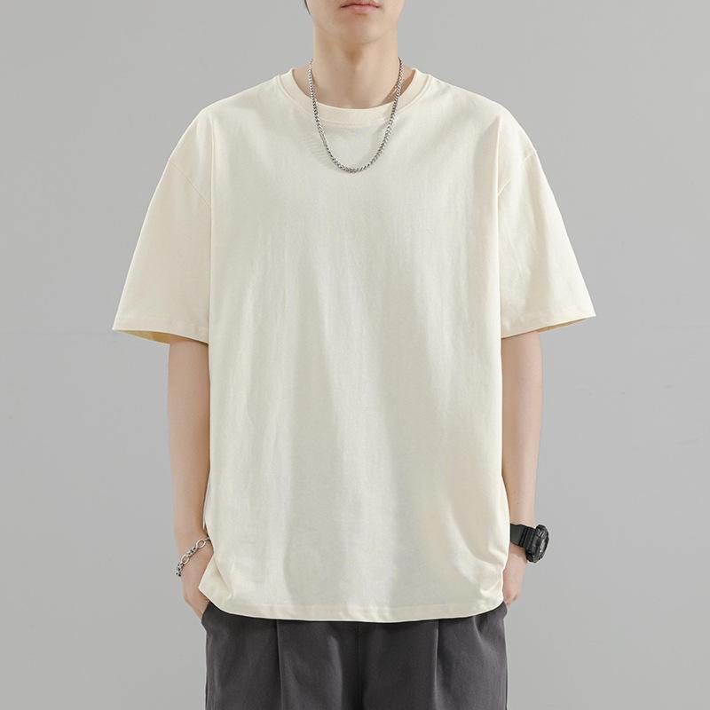 Men Oversized Short Sleeve T Shirt Casual Loose Fit Basic Summer Top