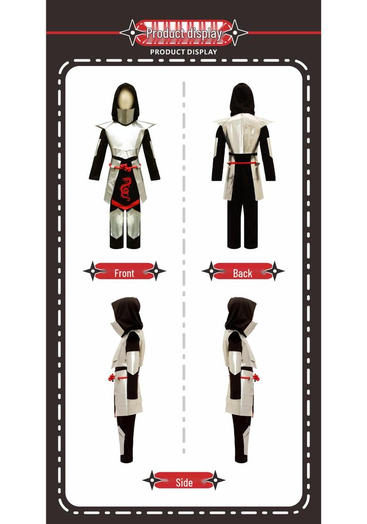 Dětský halloweenský kostým ninjy - Oblečení v japonském stylu pro vystoupení 1. června