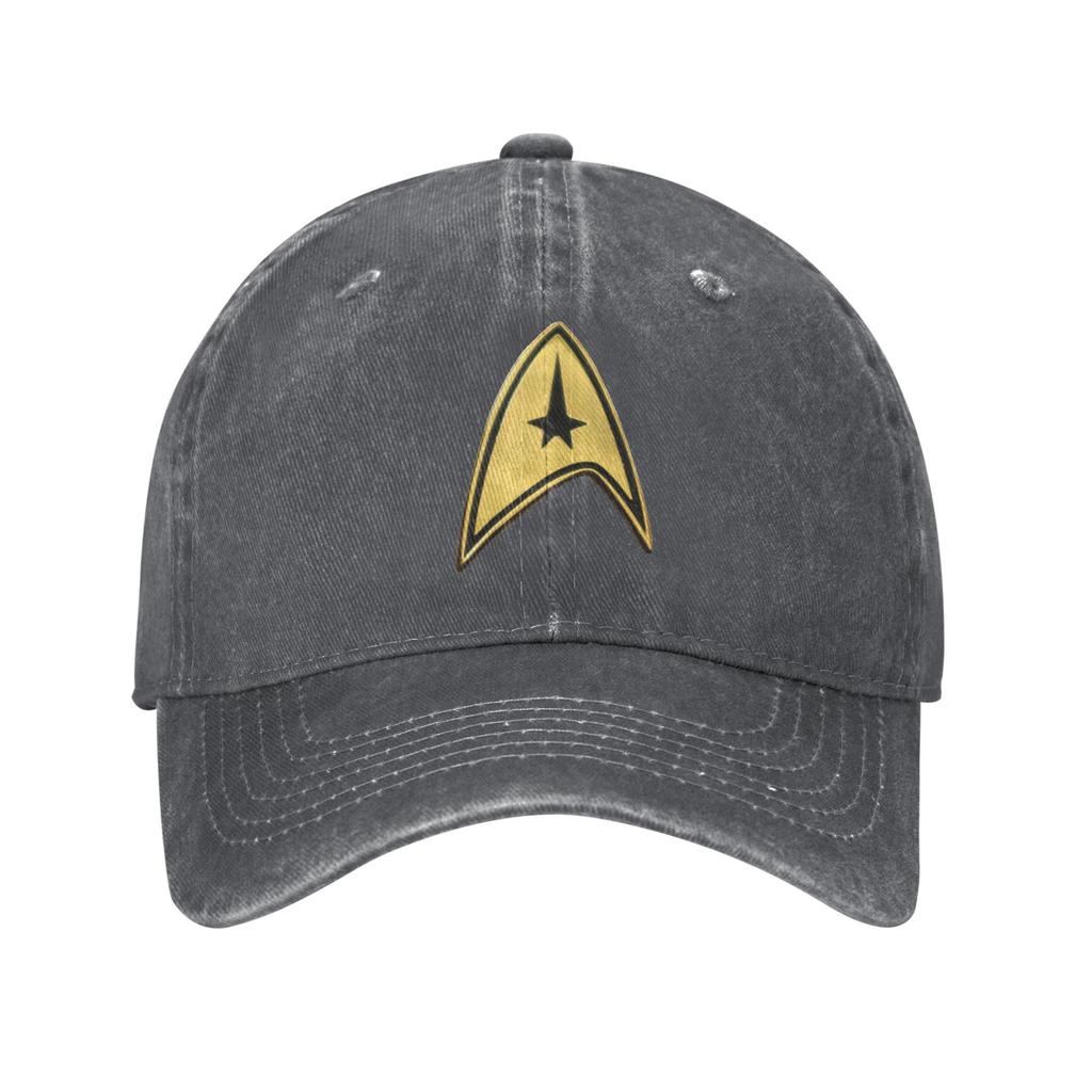 Star Treks Science Fiction TV Series Washed Denim Cap Casual Baseball Caps Adjustable Hat Summer Unisex Baseball Hats