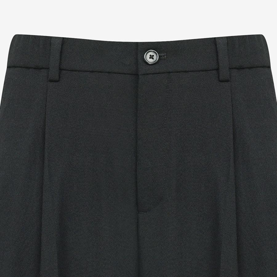 SIEG [Stein Garten] Wool Pacific Wide Pants Black (Pjfah4904)