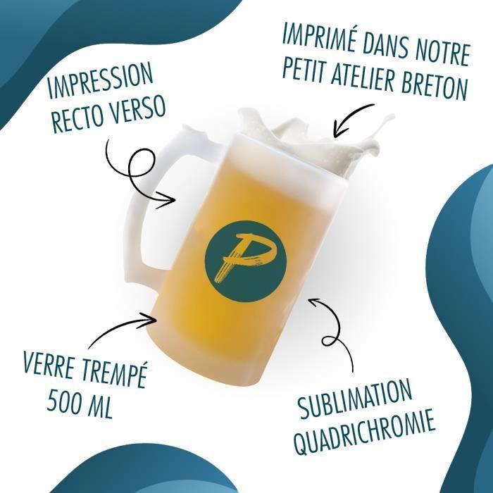 Chope Merci Clerc de notaire Génial | Verre à bière Pinte Idée Cadeau Collègue Travail Retraite