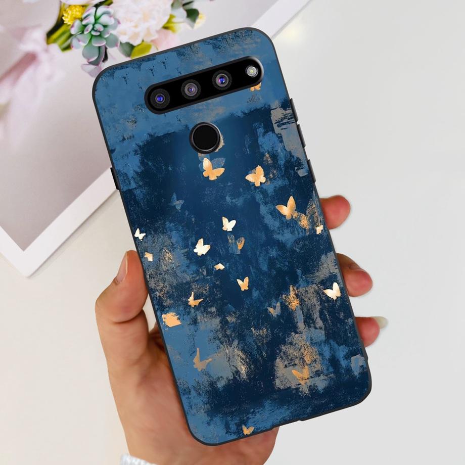 Für LG G8X ThinQ Hülle LG V50 ThinQ V50s ThinQ V50 Dual Screen Flüssigsilikon Bumper Coque Fundas Marmor Weltraummann Drache Capa