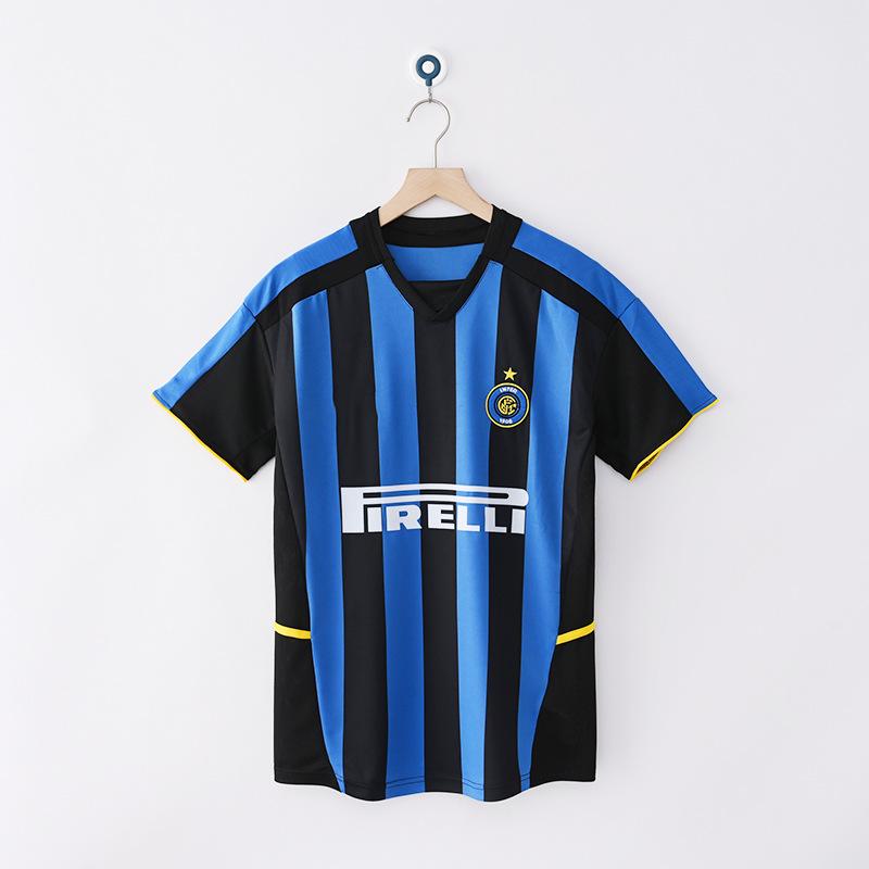 0910 Inter Retro Full Series Jersey, Champions League Home and Away Long-sleeved Football Jersey, Commemorative Print Jersey