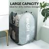 Portable Mesh Pop Up Laundry Hamper Wide Opening Breathable Collapsible Space-Saving Laundry Basket