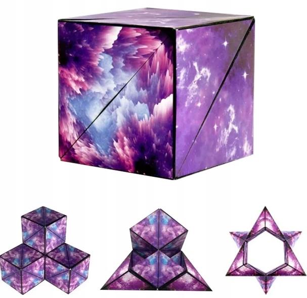 Fidget Cube Antystresowa Kostka Magnetyczna Niebieska Puzzle Magic Cube