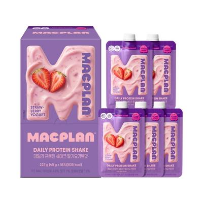McPlan Dietary Fiber Protein Daily Protein Shake Strawberry Yogurt Flavor 5 Pcs 45g Ingredients: May Be Subject To Change At | 5 Pcs 45g