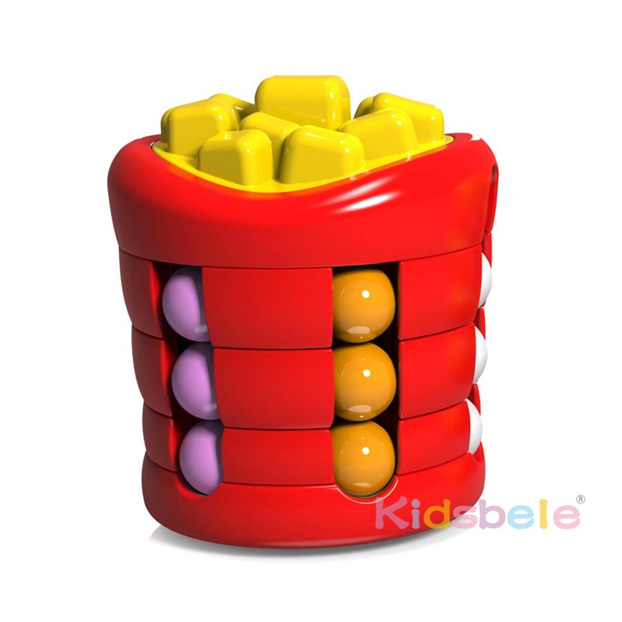 Creativity Cube French Fries Magic Beans Rotating Fidget Cube Stress Toys Stress Stress Sensory For Kids And Adults
