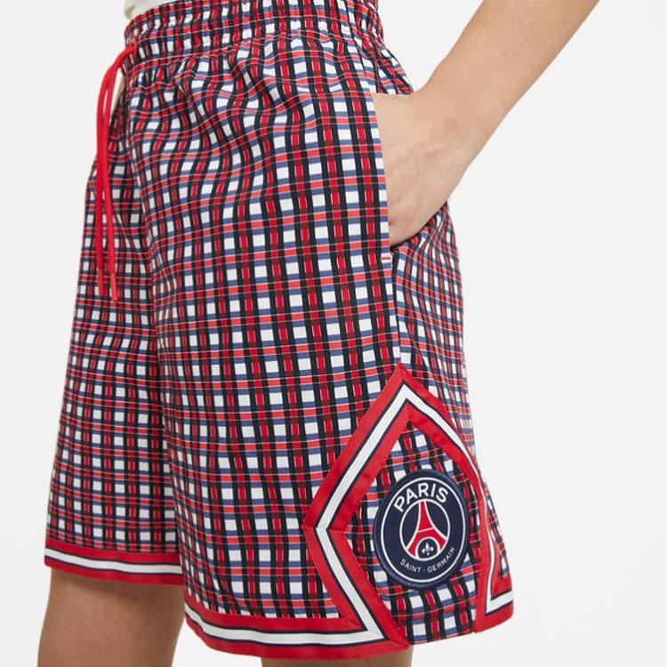 Jordan X Paris Saint-Germain Collaboration Loose Woven Sports Shorts Women Shorts Red DC0460-657
