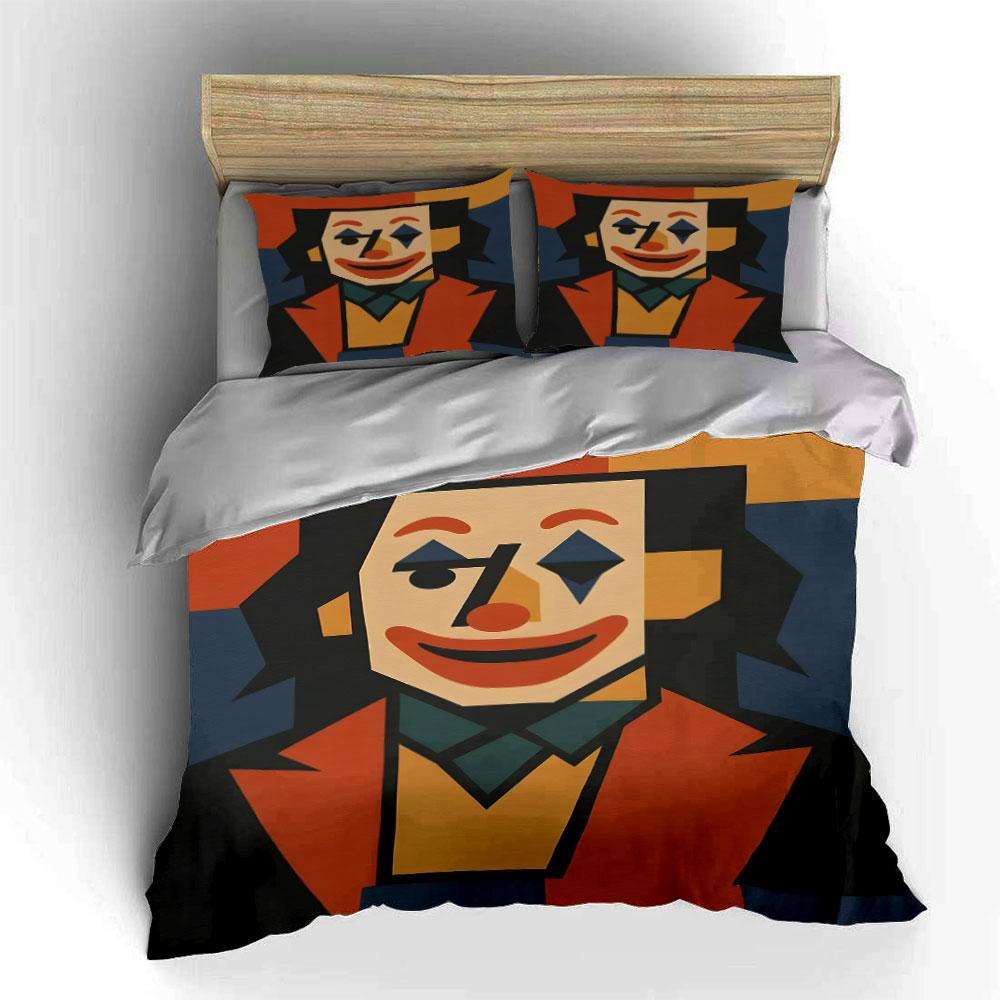 Smiling Clown Face Pattern. Bedding Sets Duvet Cover Sets Duvet Covers Pillowcases(1 * Duvet Cover 2 * Pillowcases, Without Duvet Insert)