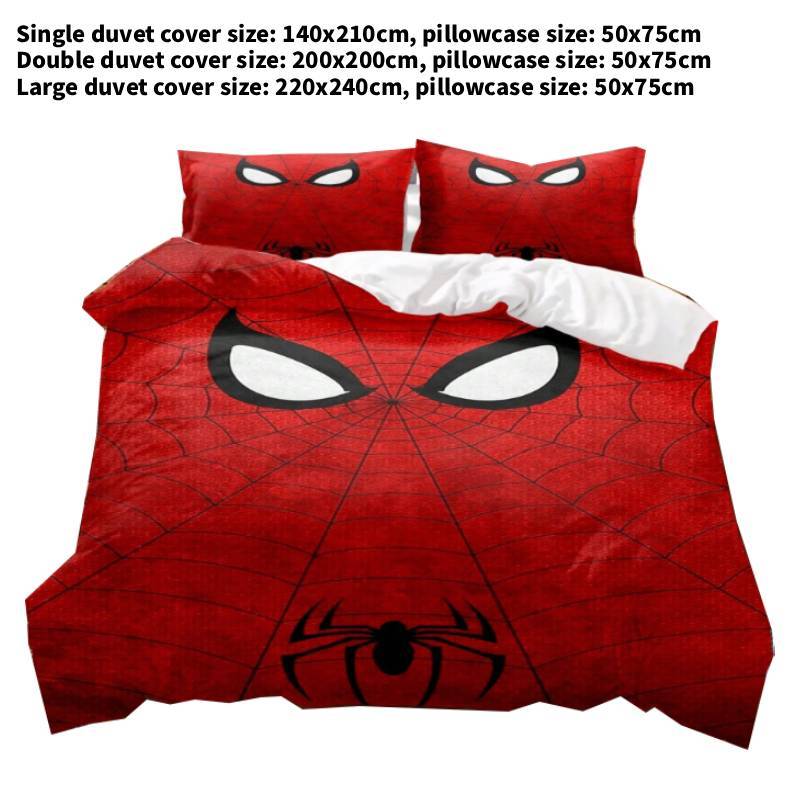 

Cover Duvet Printed Pillowcase 3 Piece Set Bedding Daily Bedroom Use 140x210cm
