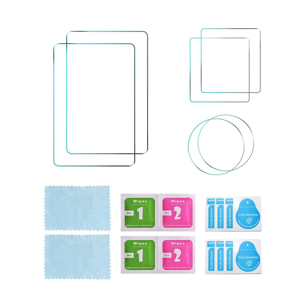 6pcs Screen Protector for Camera Tempered Glass Screen Cover 2* Lens Protectors 2* Front Screen Protectors 2* Back Screen Protectors Anti-Scrach