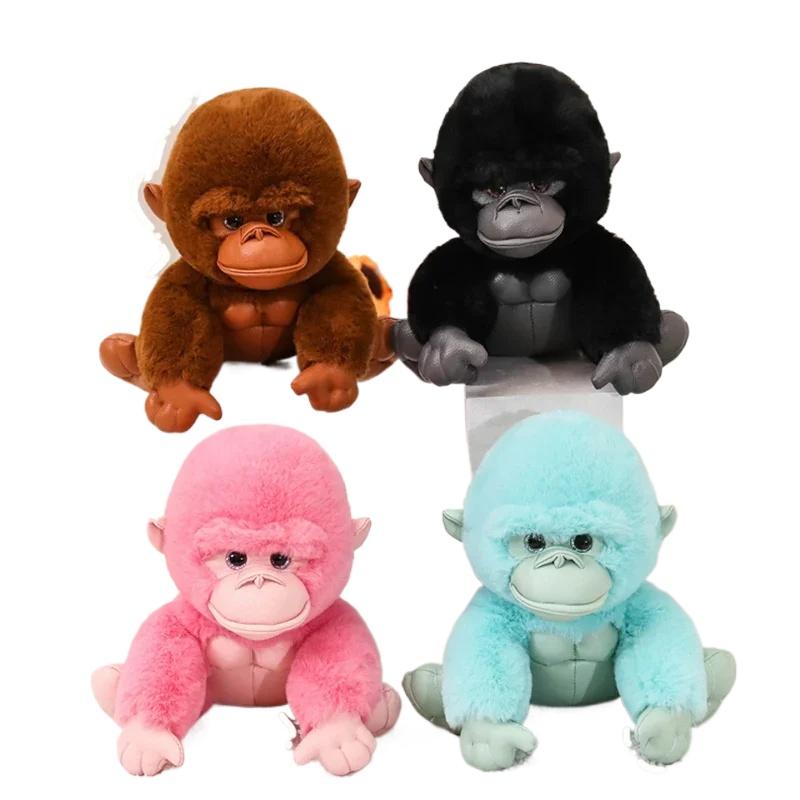 20/30CM Simpatico Piccolo Pupazzo di Gorilla Morbido Peluche Adorabile Scimmia Seduta Giocattoli Divertente Ornamento Decorativo per la Casa