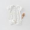 Newborn Baby Short-Sleeve Romper - Light Summer Jumpsuit for Boys
