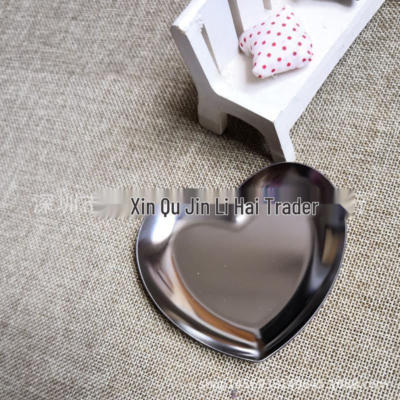 Gold Korean Style Stainless Steel Oval Tray for Jewelry & Desserts