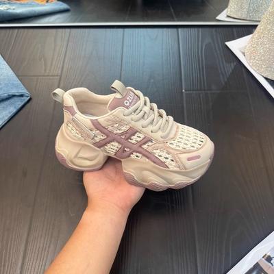 Chaussures de papa pour femmes été nouveau rétro fried street semelle épaisse polyvalentes luxe léger décontractées chaussures de sport