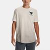 Under Armour Retro Graphic Print Crew Neck Short Sleeve T-Shirt Men Tops Ivory 1378906-130
