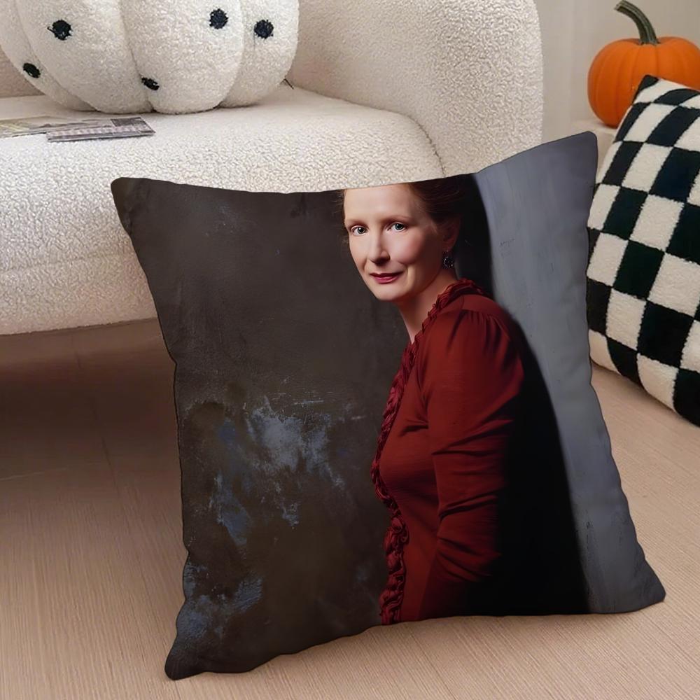 RRuth Fisher Cushion Cover Throw Pillow Cover Hidden Button Durable Polyester Chair Cushion