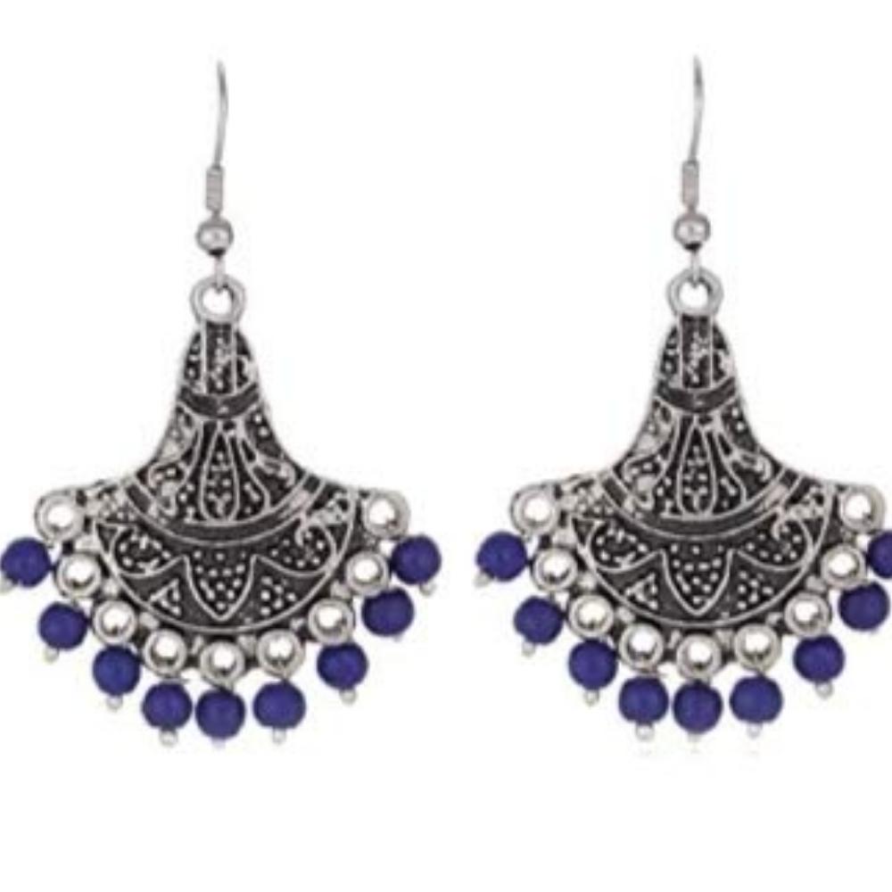 Tribal Collection Серьги-крючки из оксидированного серебра и кристаллов для женщин — фото 7