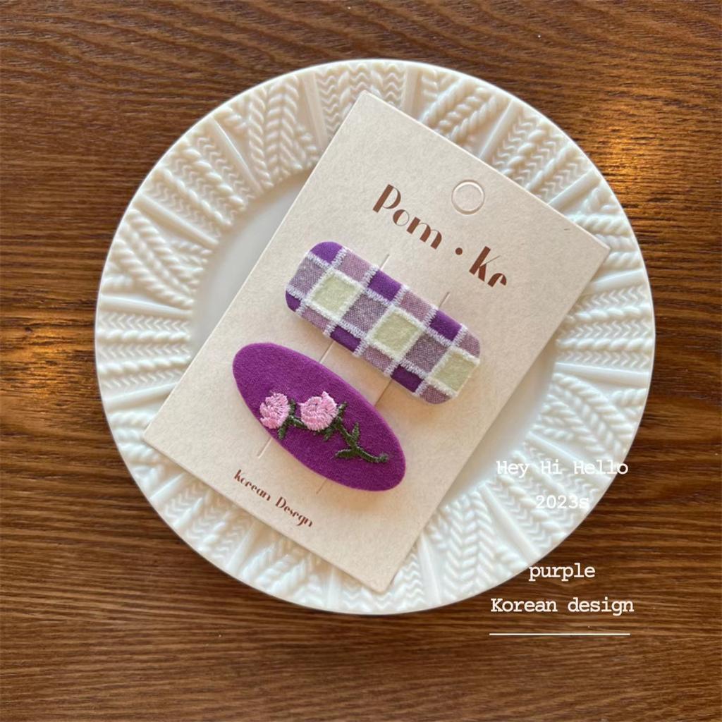 Winter Purple Elegant Hairpins Women Girls Kids Hair Clips Pin Barrettes Accessories Hairgrips Headdress Headwear Ornaments