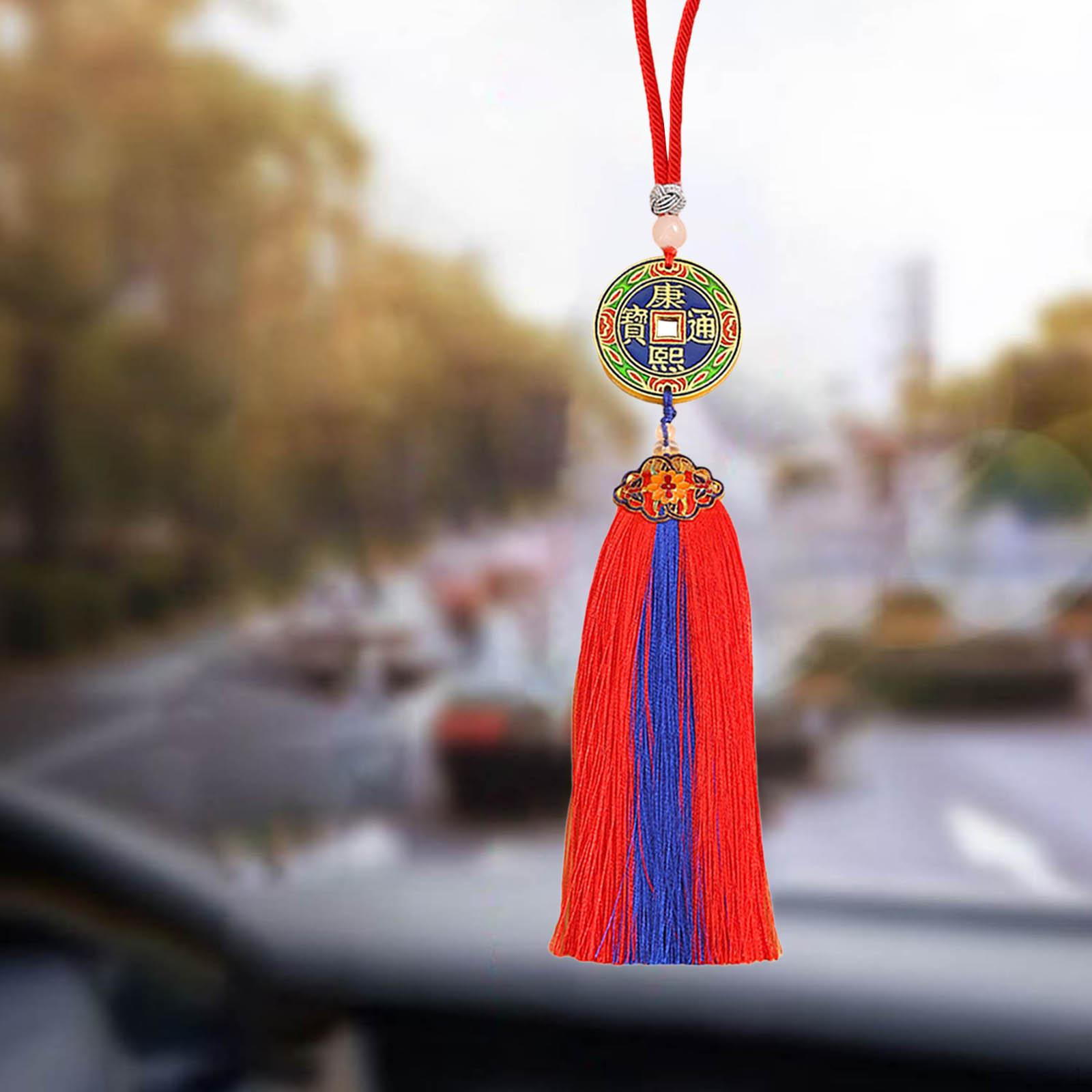 

Car Pendant with Tassel for Mirror - Feng Shui Decoration Round